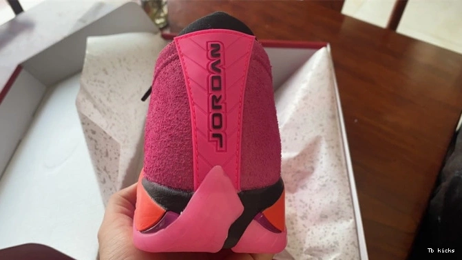 Rep TBK Pink Shocking Retro Jordan 14 DH4121-600 Low (W) 0726